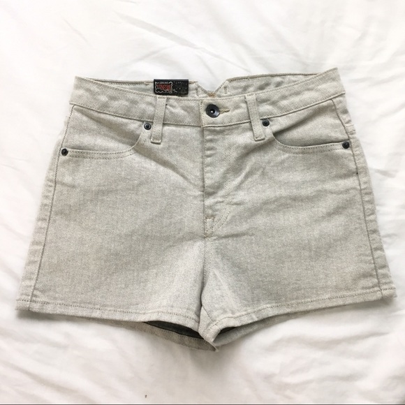 Pants - 🔸!!3 FOR $25!! Grey High Waisted Denim Shorts